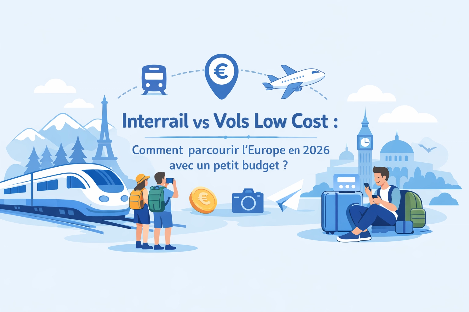 Interrail vs Vols Low Cost : Comment parcourir l'Europe en 2026 avec un petit budget ?