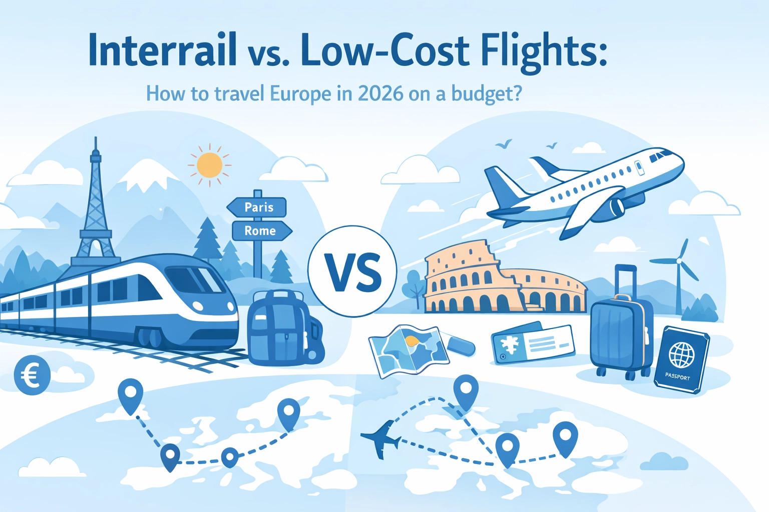 Interrail vs. Low-Cost Flights: How to travel Europe in 2026 on a budget?